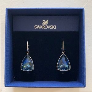 Swarovski Blue Drop Earrings
